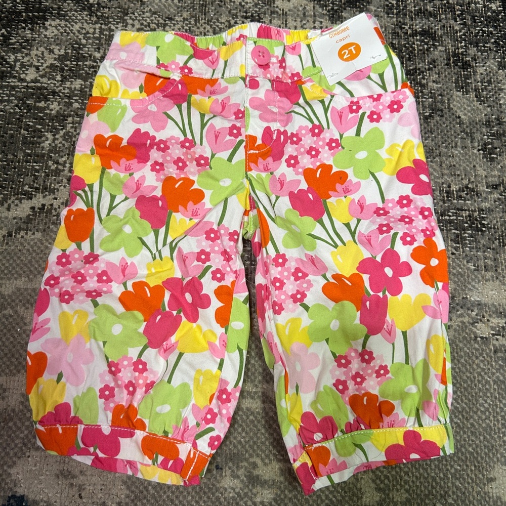 Gymboree Floral Capri Pants NWT (2012)